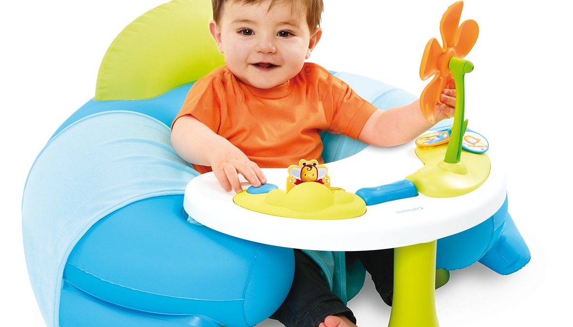 Coussin détente pour bébé de 3 mois à 18 mois – Jouer assis sur coussin cale-bébé confortable – Idée cadeau bébé