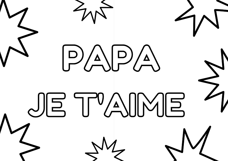 coloriages fête des pères à imprimer  Un max d'idées
