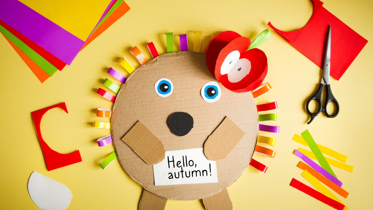 Hérisson et bricolage d’automne : fabriquer un hérisson, activités pour enfants maternelles