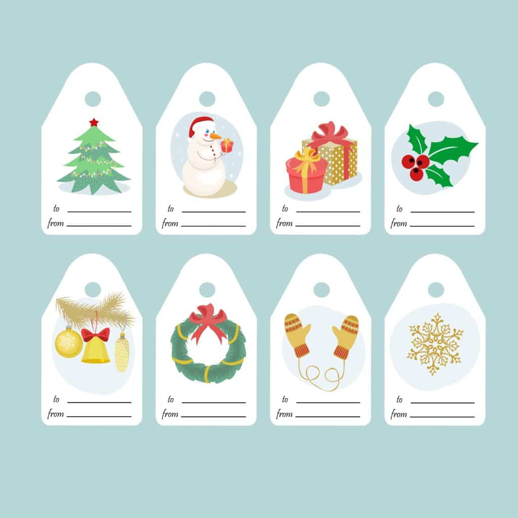Etiquettes cadeau de Noël à imprimer Un max d'idées