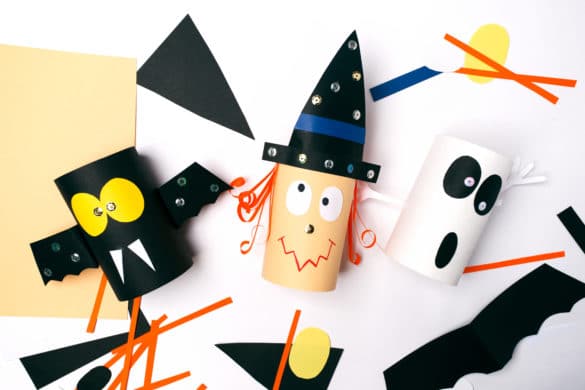 Hallowenn : idées créative avec du matériel de récup, rouleaux en carton