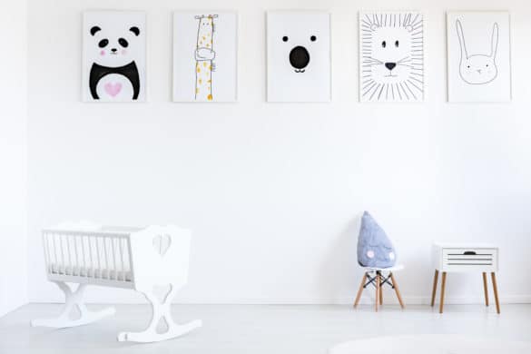 decoration murale animaux chambre bébé et enfant