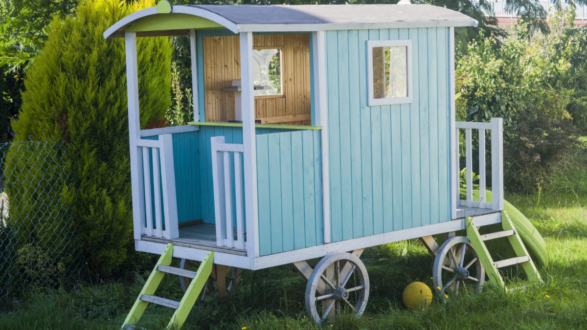 Cabane en bois pour enfant, cabane jardin enfant