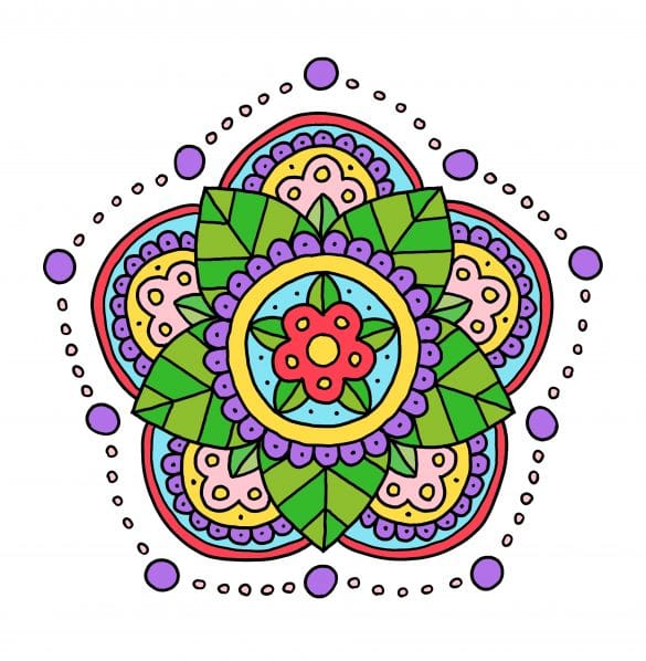 coloriage mandala