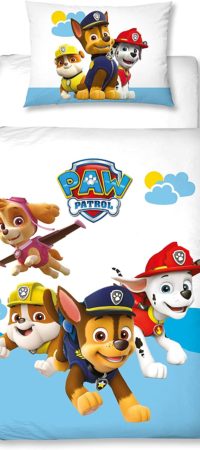 housse de couette pat patrouille blanche pour enfant