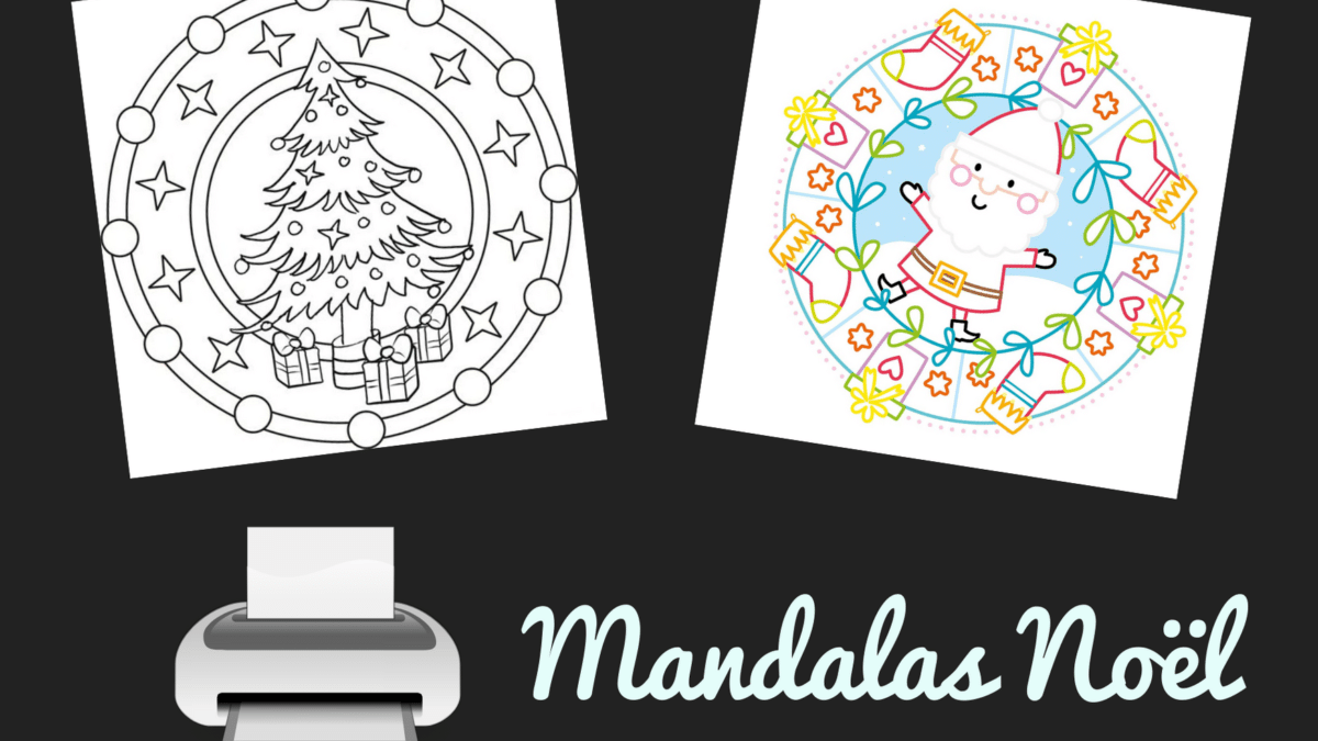 mandala de noel à imprimer pour colorier – Dessins et mandalas noel pour coloriages