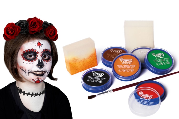 enfant maquillé pour halloween