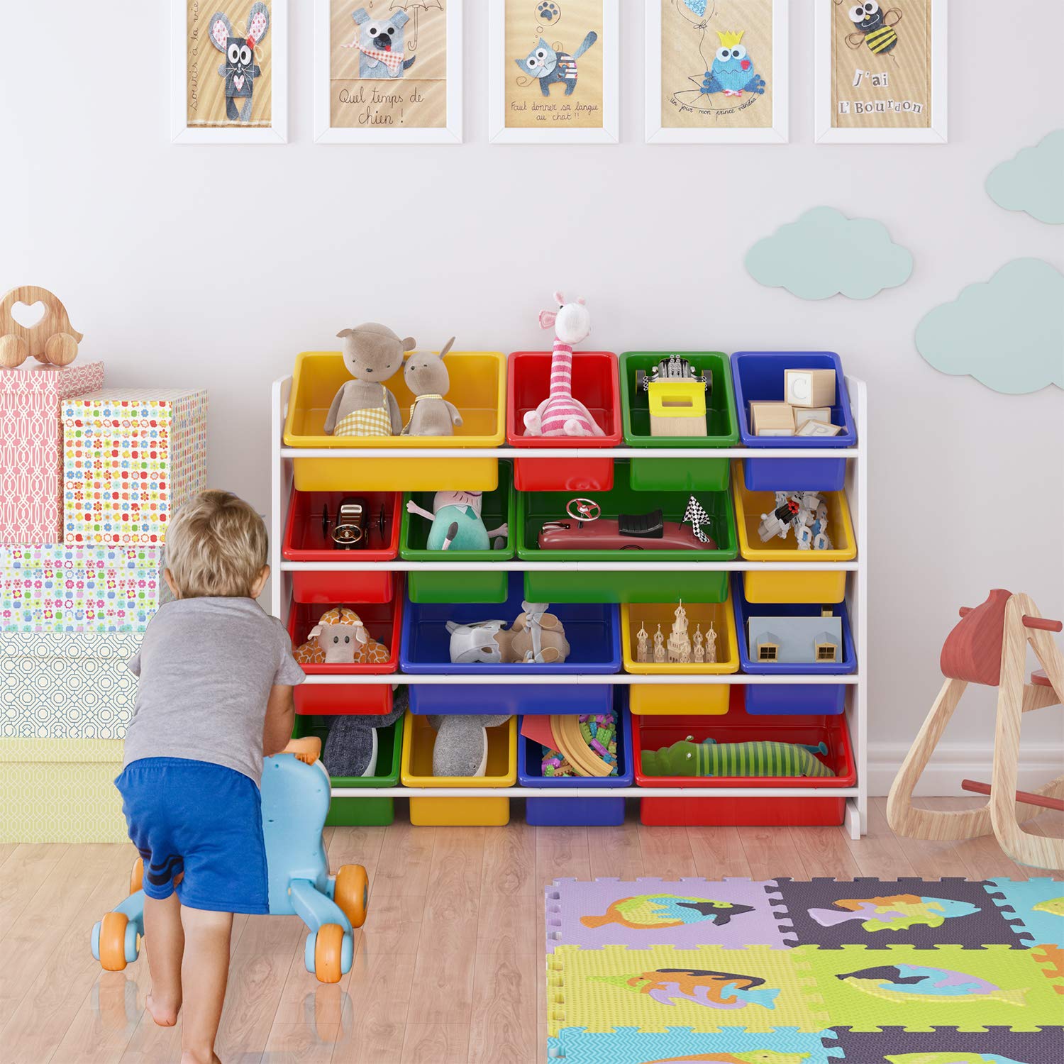 Rangement jeux et jouets chambre enfant Coffre à jouets, bac, boîte