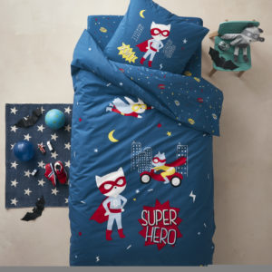Linge de lit super héros enfant
