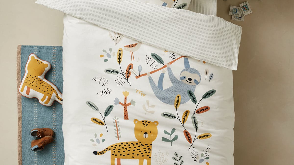 Housses de couette enfant, linge et parure de lit pour enfant, taie d’oreiller pour filles et garçons
