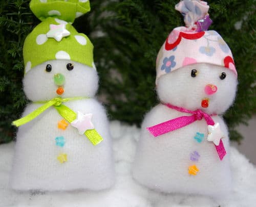 Bonhomme de neige, bricolage enfant pour noel et les fêtes – Décoration de table, décoration pour le sapin