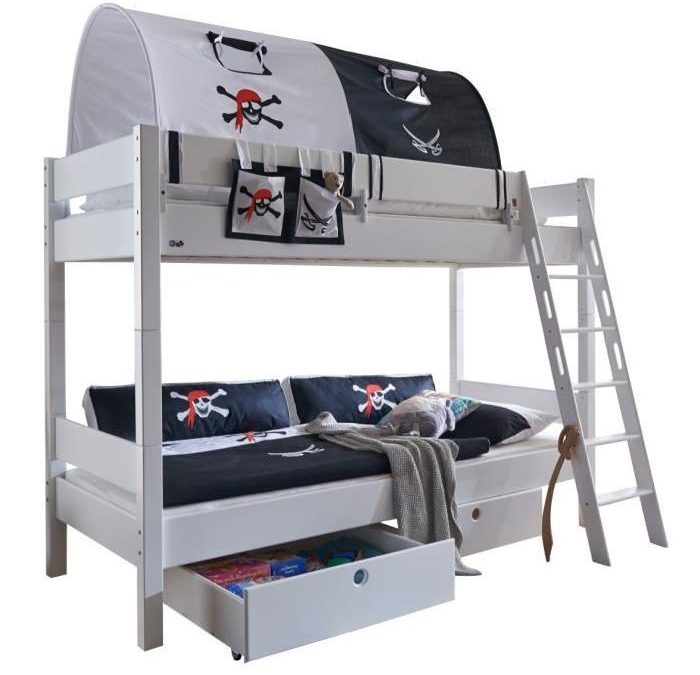 lit pirate, lit pour chambre de pirate et housse de couette de pirate : meuble et linge de lit pour pirate – chambre enfant pirate