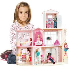Idée de cadeau pour les filles de 3 à 8 ans pour Noel : la maison de rêve Barbie