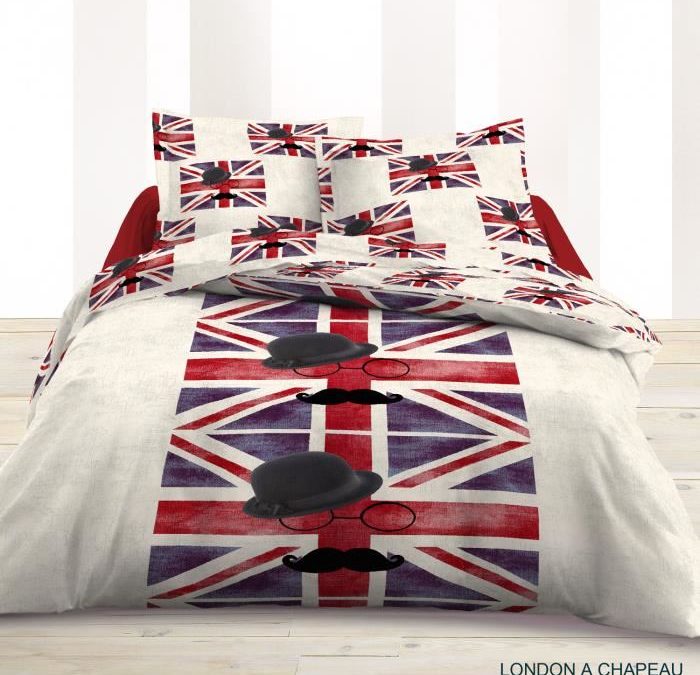 Housse de couette londres, london – Linge de lit londres, parure de couette londres pour enfant, ado, adulescent, junior, adultes