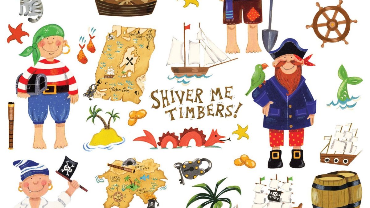 Stickers muraux de pirates pour chambre d’enfant – Décorer une chambre de garçon avec des stickers muraux sur le thème des pirates