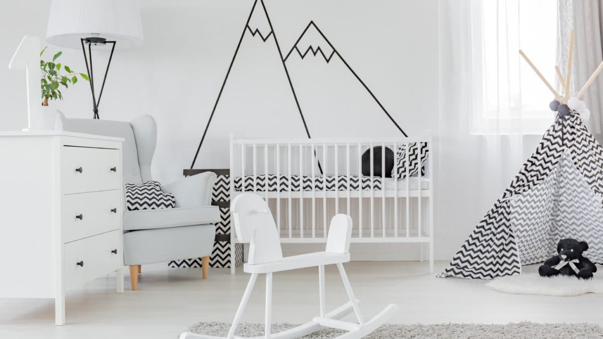 Noir et blanc : idées déco pour chambre bébé & enfant