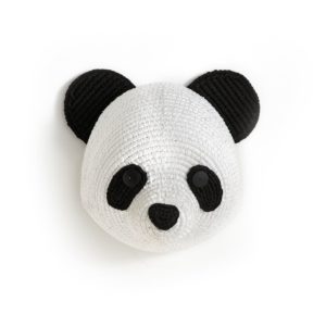 tête de panda à accrocher au mur