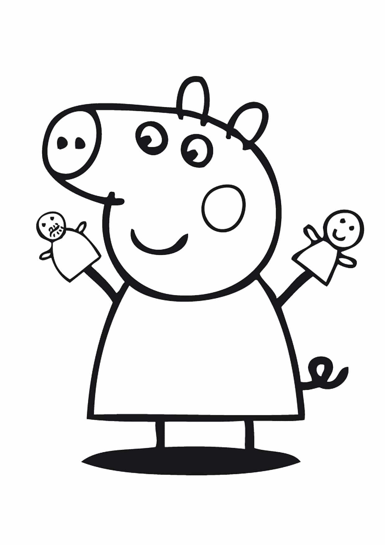 Les nouveaux coloriages de Peppa Pig sont arrivés  Imprimer et