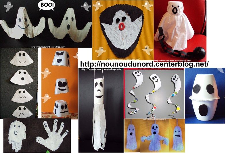 bricolage fantôme assistante maternelle
