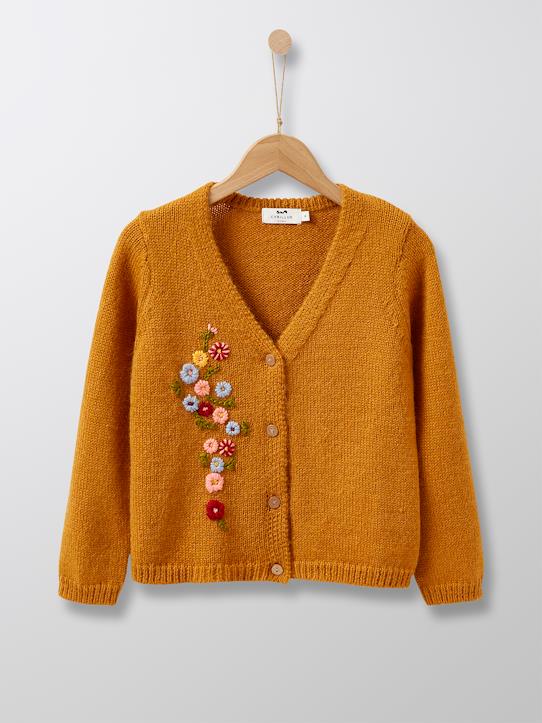 gilet brodé pour fille
