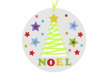 boule de noel en carton