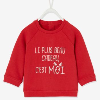 pull de noel bébé avec texte