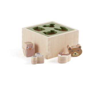 boite pour ranger des formes en bois