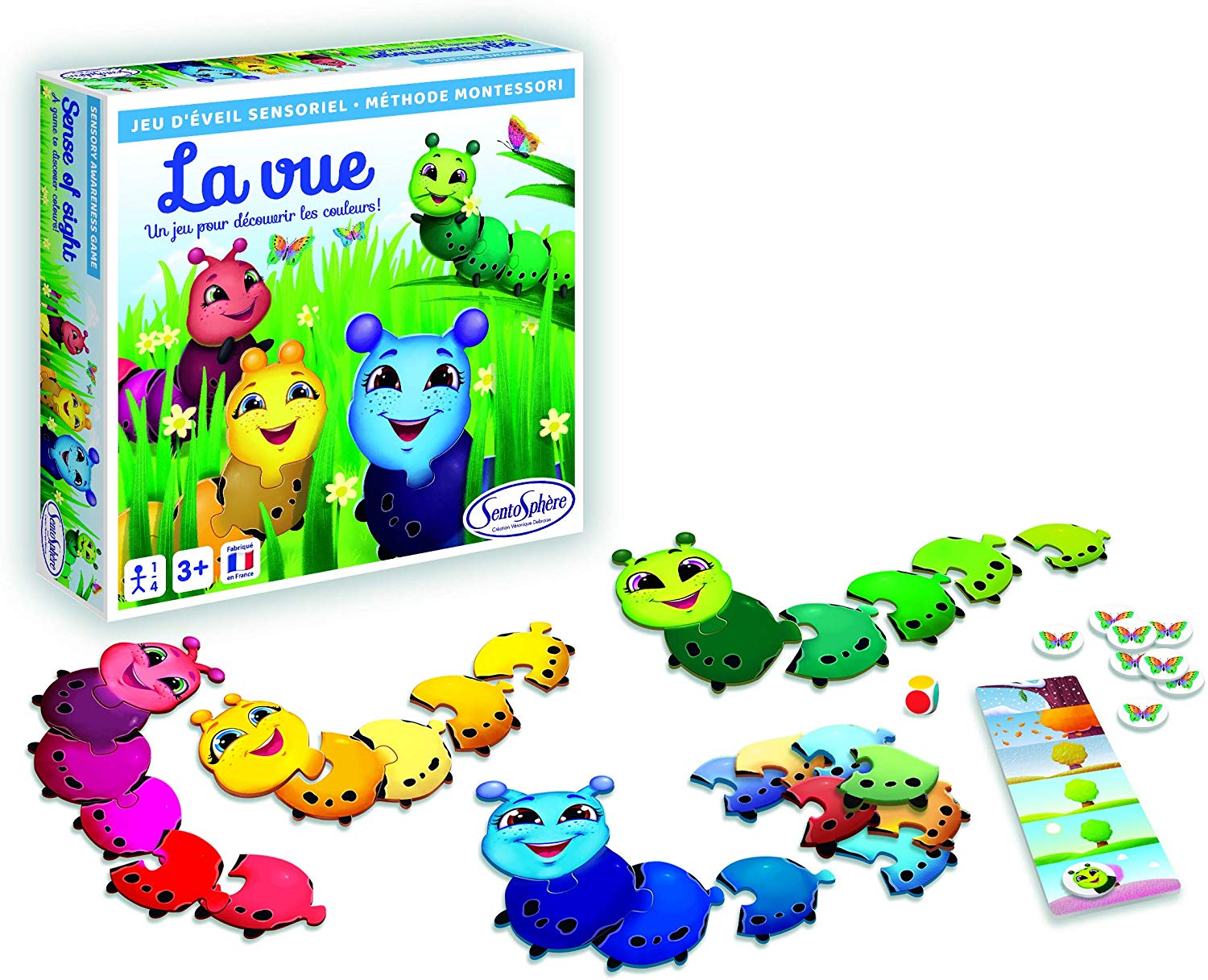 jeu de plateau apprentissage couleurs