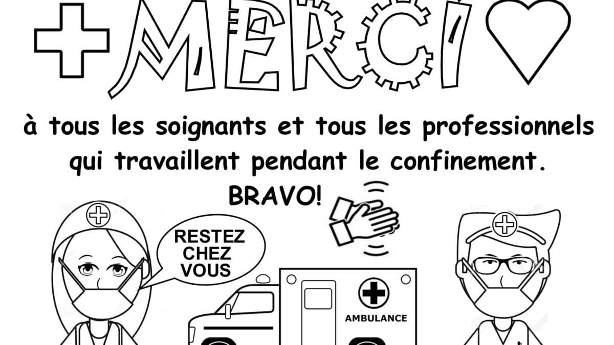coloriage merci aux soignants de nounoudunord