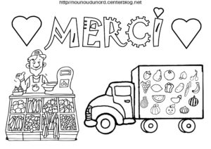 Coloriage Pour Dire Merci