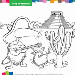 coloriage enfant loup au mexique editions auzou