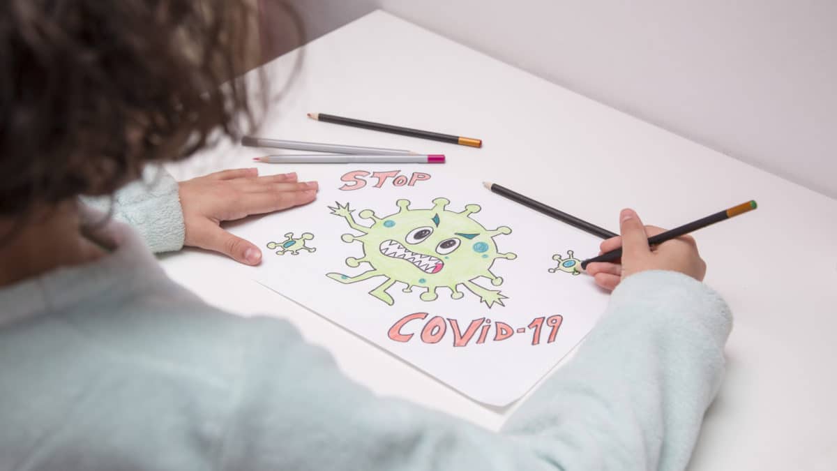 coloriage gestes barrieres Covid 19