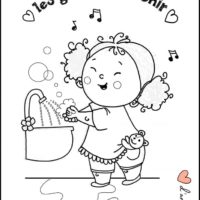 coloriage se laver les mains