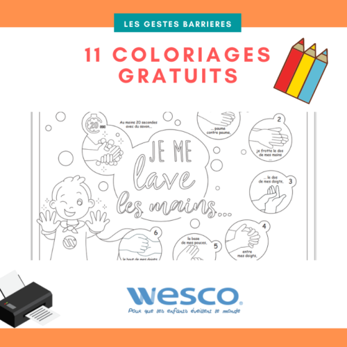 coloriage gestes barrieres wesco