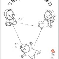 coloriage distance enfant covid