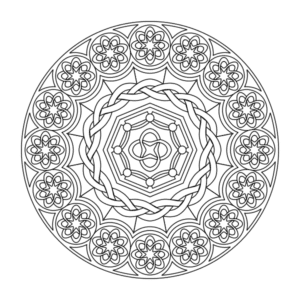 imprimer un mandala coloriage