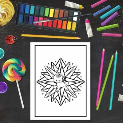 mandala licorne