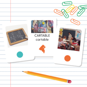 carte vocabulaire rentrée scolaire