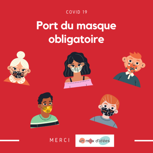 affiche porter un masque obligation
