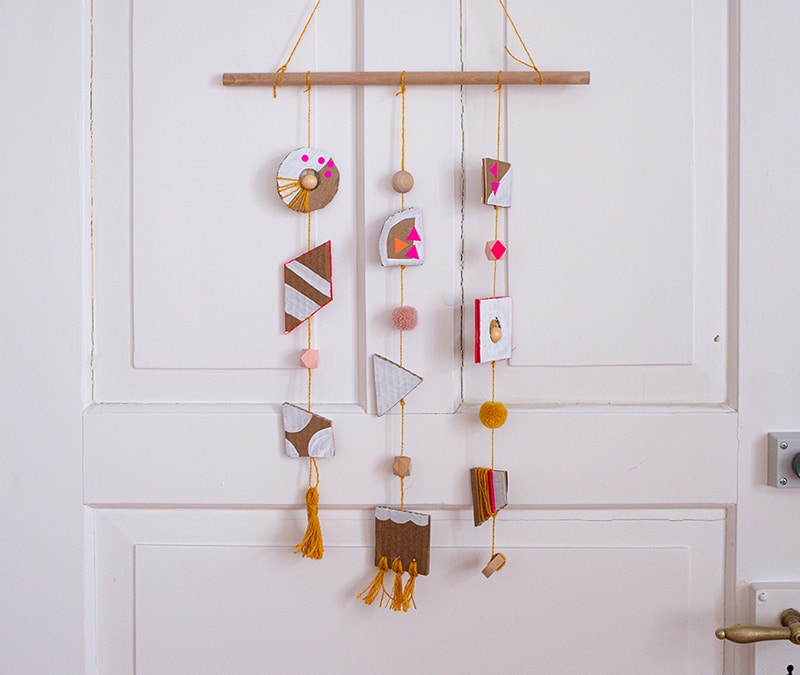 décoration suspension en carton