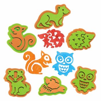activité automne pour maternelle tampons en mousse animaux foret automne