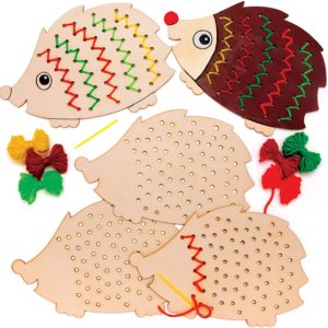 activité automne tissage hérisson en bois et laine kit automne