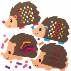 activités d'automne pour enfant tisser hérisson avec ruban kit créatif