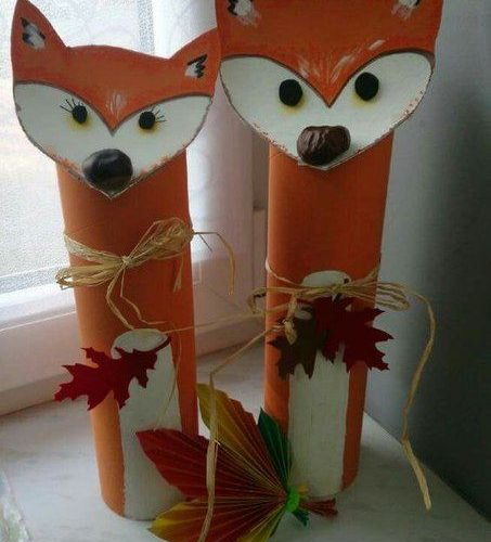 decoration en carton automne