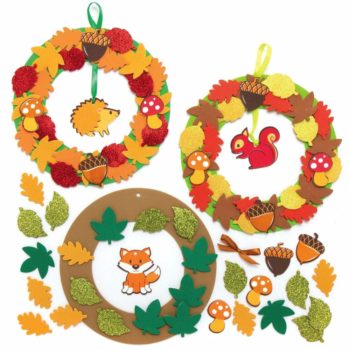 fabriquer une couronne d'automne en mousse bricolage enfant