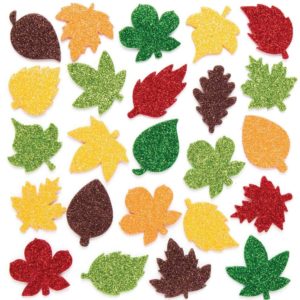 fourniture créative feuille d'automne paillette lot de 144 kit créatif enfant