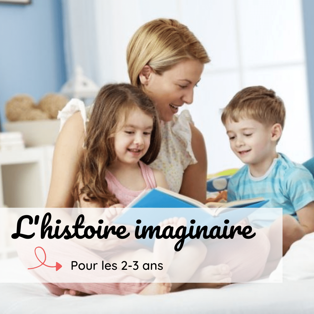 une femme raconte une histoire à 2 enfants