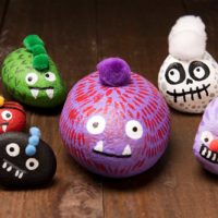 peindre des galets pour halloween deco facile