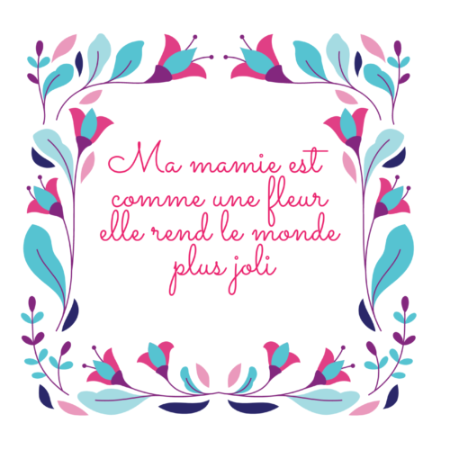 carte fête des grands mères à imprimer