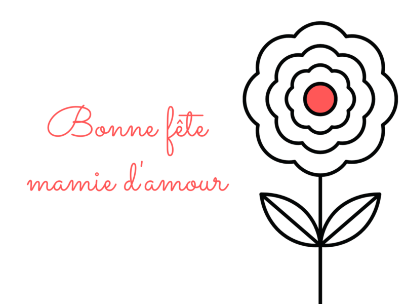 coloriage carte fête des mamies